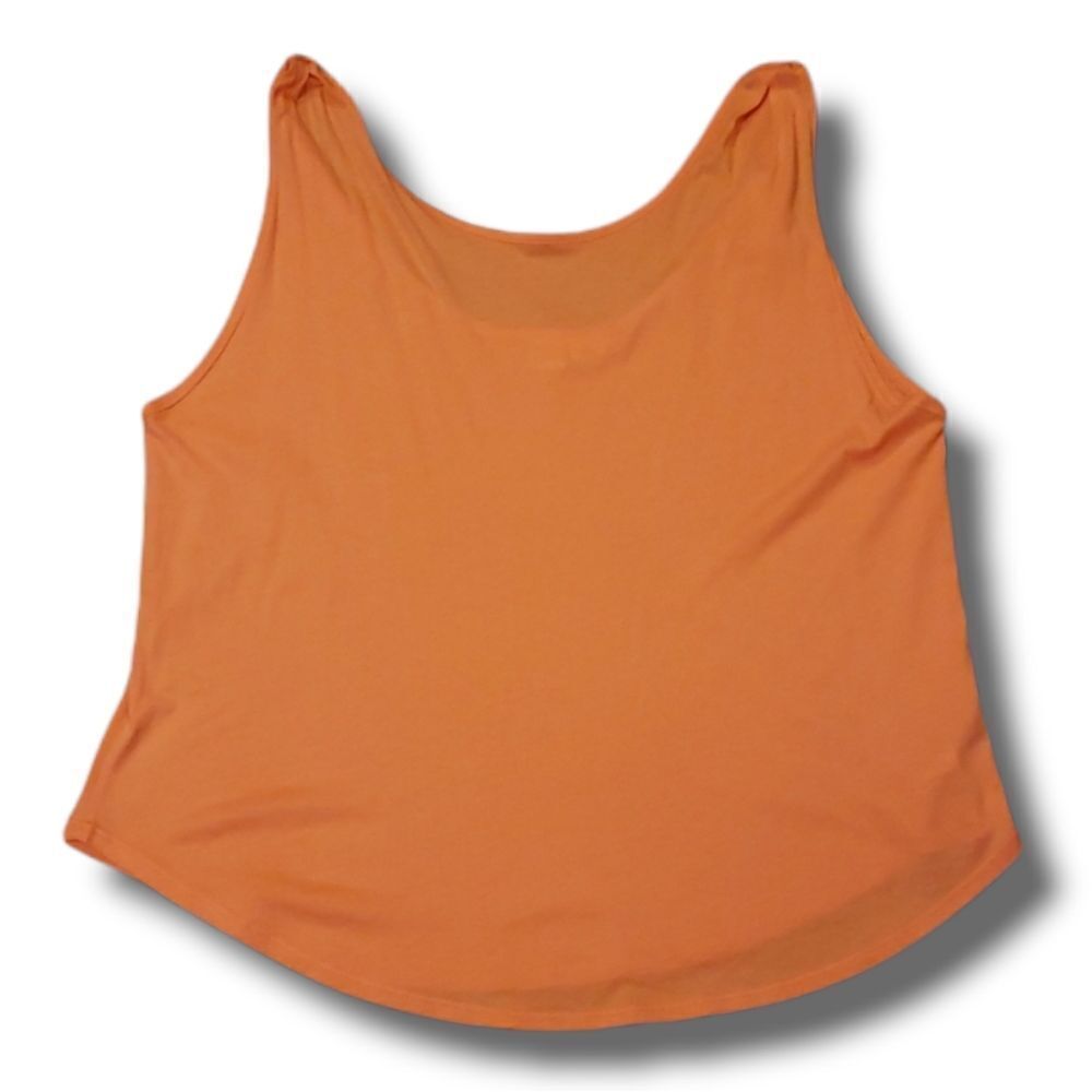 Melrose and Market Orange Scoop Neck Tank Top Plus Size‎ 2X Modal Cotton Blend
